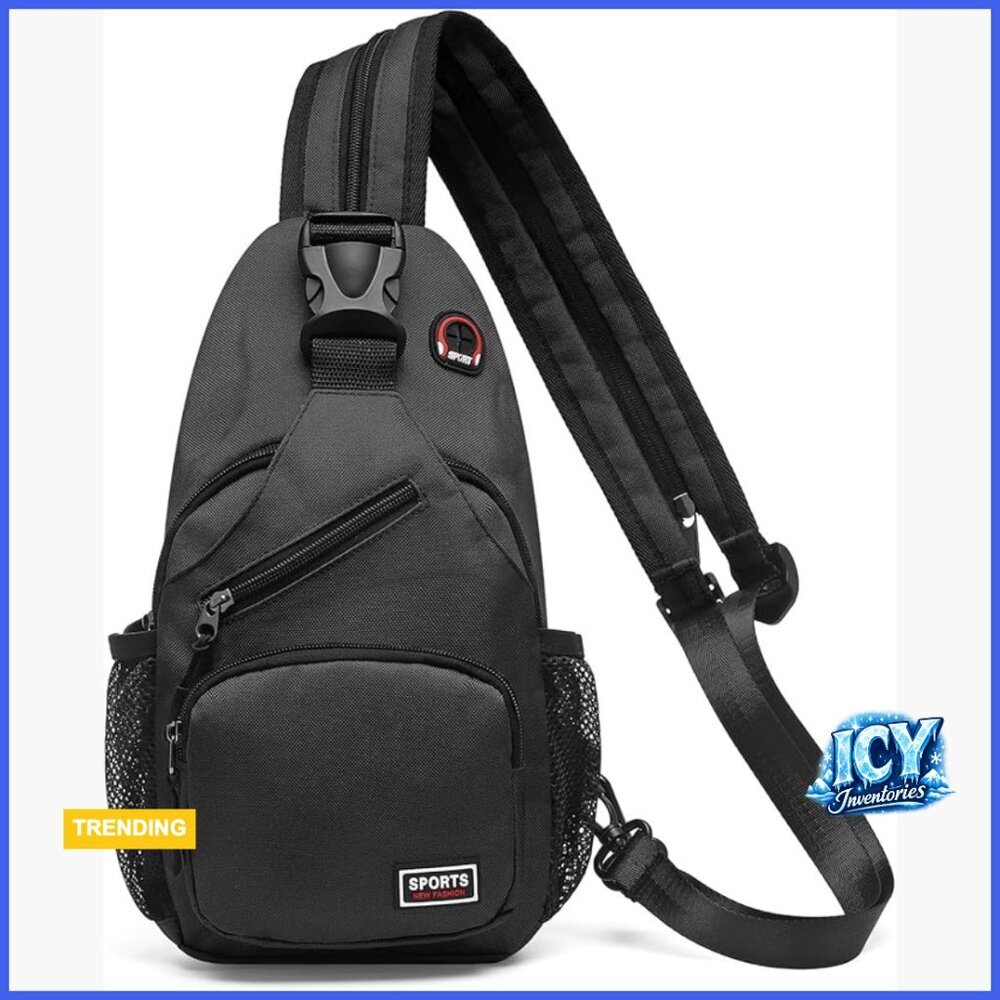 Convertible Sling Bag Crossbody Backpack with Headphone Jack